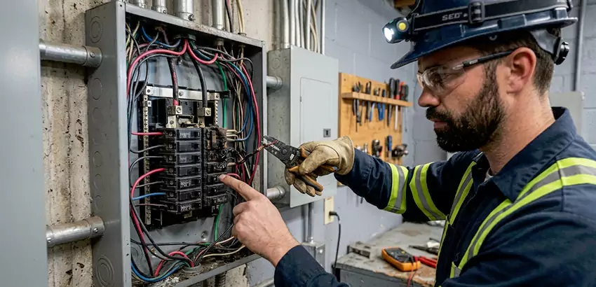 Breaker Box Short Circuit Repair in Malden