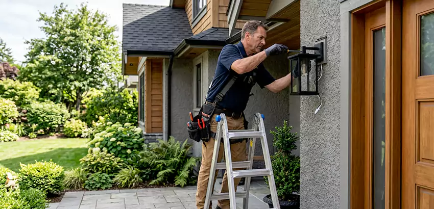 Outdoor and Exterior Light Fixture Installation in Malden
