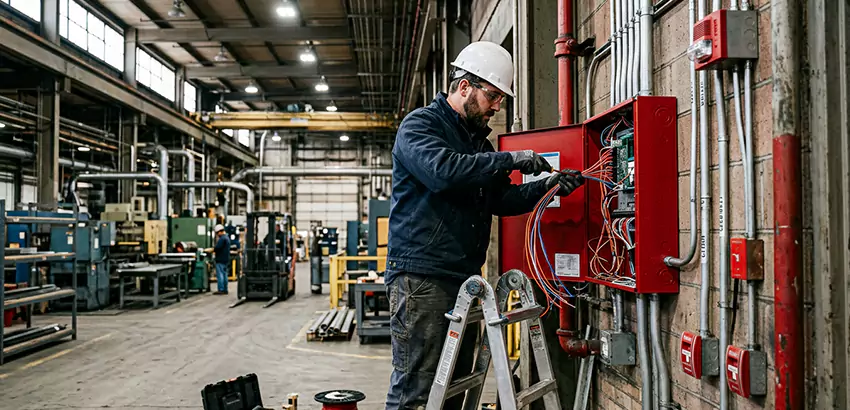 Industrial Fire Alarm Installation in Malden